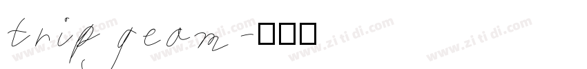 trip geom字体转换